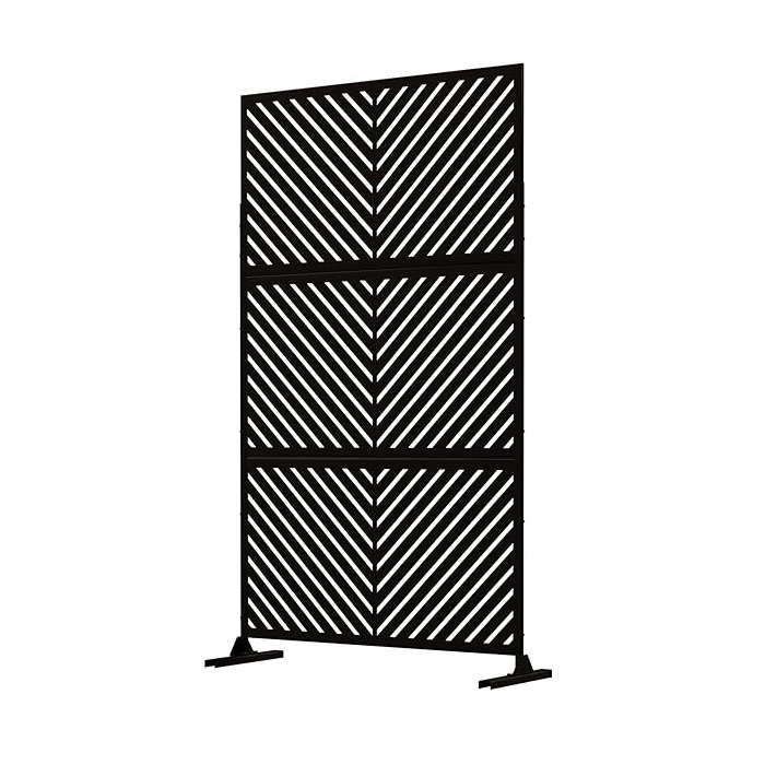 Innvendig romdeler | Innredningsskjerm | 120 � 184 cm | Svart