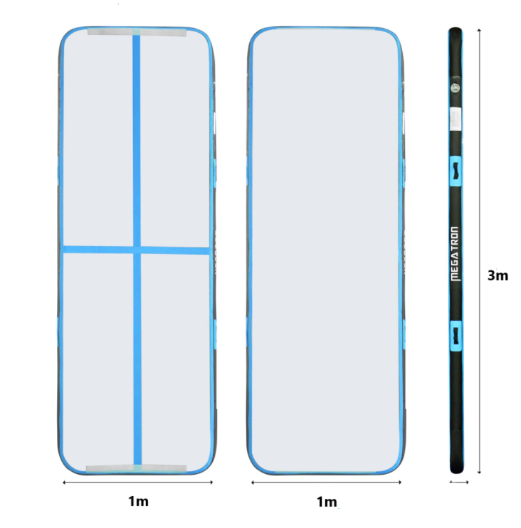 AirTrack | Air Volt Track | Enkel montering og oppbevaring | 3x1m | Blå AirTrack | Air Volt Track | Enkel montering og oppbevaring | 3x1m | Blå