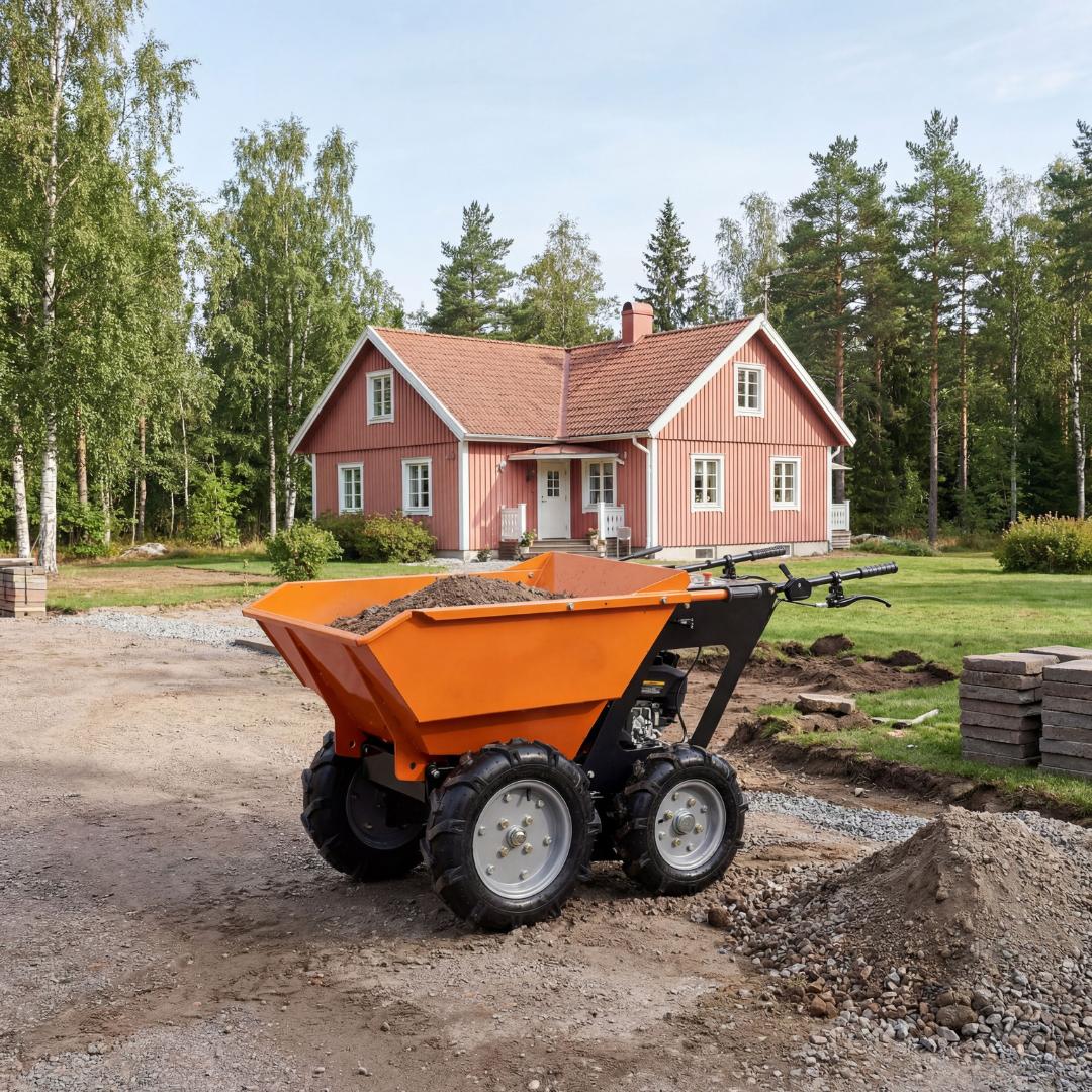 Minidumper | Motordrevet trilleb�r 196cc | 250 kg