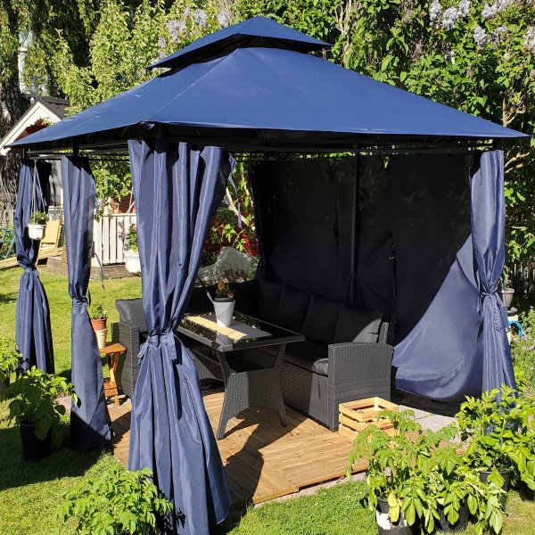 Paviljong 4x3 m inkl. paviljongvegger Paviljong 4x3 m inkl. paviljongvegger