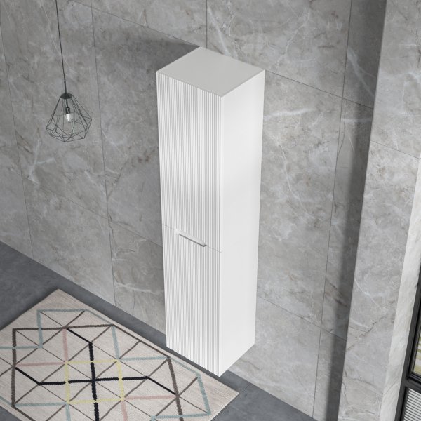 Baderomspakke | Kommode 101cm | Rundt LED-speil | Tuba - Hvit Baderomspakke | Kommode 101cm | Rundt LED-speil | Tuba - Hvit