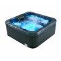 Spabad 190x190 cm for 4�6 personer | Zeus Blackline med Balboa� og Lucite�