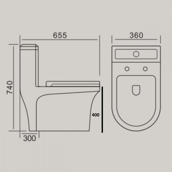 Gulvstående Toalett | Dobbelspyling | Moderne Design Gulvstående Toalett | Dobbelspyling | Moderne Design
