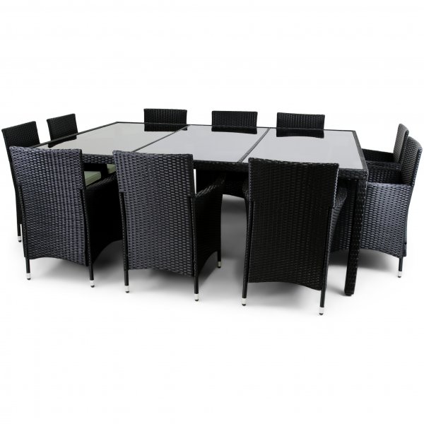 Stor utemøbelgruppe 220x160cm - 10 stoler Stor utemøbelgruppe 220x160cm - 10 stoler