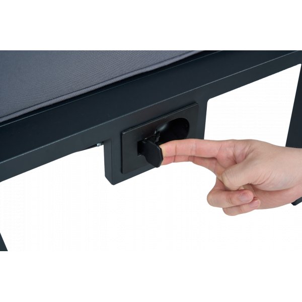 Loungesett i aluminium med recliner | Sofa | 2 stoler | Bord | Apelviken Loungesett i aluminium med recliner | Sofa | 2 stoler | Bord | Apelviken