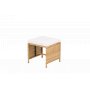 Spisegruppe / utegruppe 10 sitteplasser | 6 stoler og 4 paller | Sk�rhamn beige