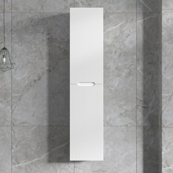 H�yskap til bad 160 x 35 cm | Vegghengt | Tuba, hvit