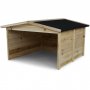 Garasje til robotgressklipper 87 x 80 cm | Beskytter mot regn og sol