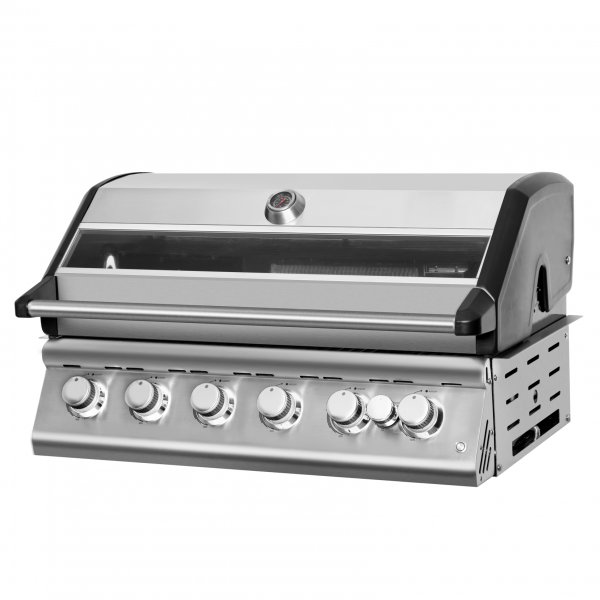 Rustfri gassgrill | 5 Brennere & Infrarød Bakbrenner | Ohio Rustfri gassgrill | 5 Brennere & Infrarød Bakbrenner | Ohio