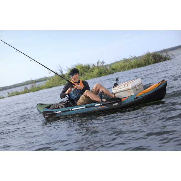 Fiskekajakk HydroForce Angler Elite 380x99 cm | Fish ruler, ripstop, komplett sett, Bestway 65197 Fiskekajakk HydroForce Angler Elite 380x99 cm | Fish ruler, ripstop, komplett sett, Bestway 65197
