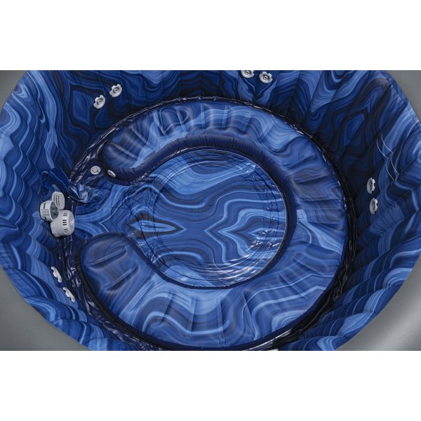 Oppbl�sbart spabad 7 personer | 216 � 80 cm | Lay-Z-Spa Santorini Smart HydroJet Pro | Bestway 6001T