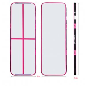 AirTrack | Air Volt Track | Enkel montering og oppbevaring | 5x1 m | Rosa