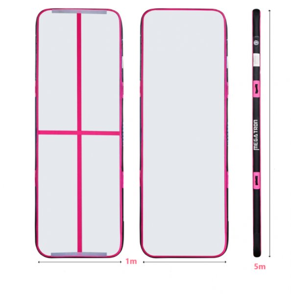 AirTrack | Air Volt Track | Enkel montering og oppbevaring | 5x1 m | Rosa