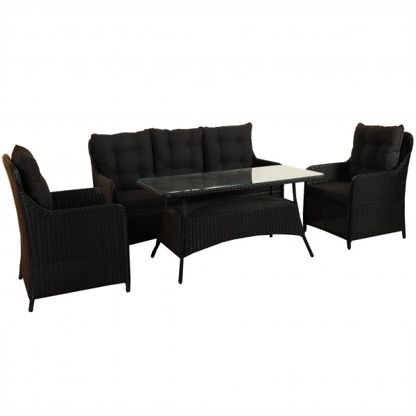 Sofagruppe utembler | Innebygd oppbevaring | Gr kunstrotting | Sanns