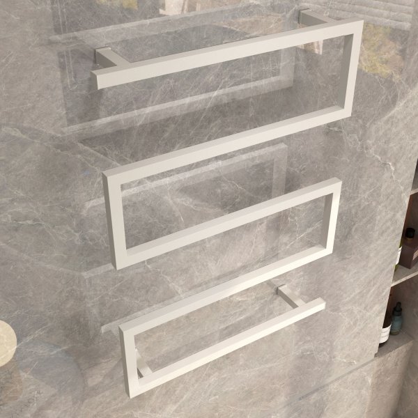 Elektrisk håndkletørker 60x80x12cm | Hvit Elektrisk håndkletørker 60x80x12cm | Hvit