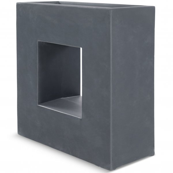 Fiberarmert krukke i eksklusivt design - Granitt/svart