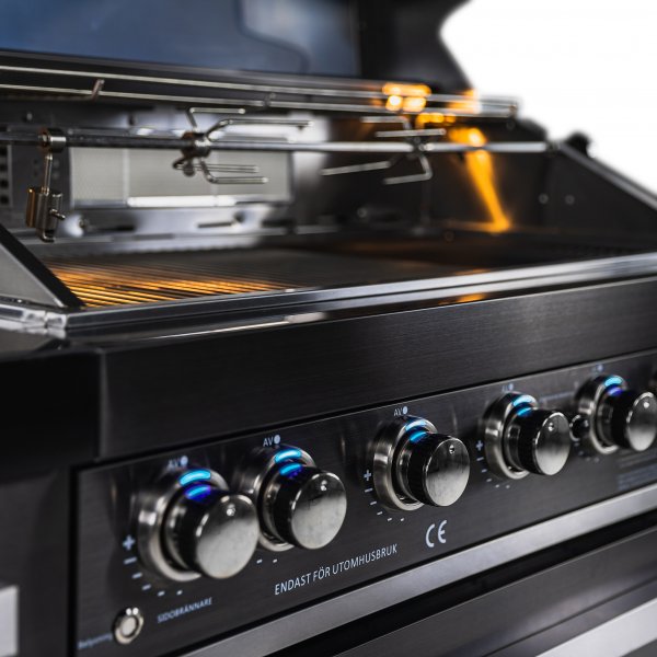 Stor luksuris gassgrill med varmluftfunksjon - Austin Blackline