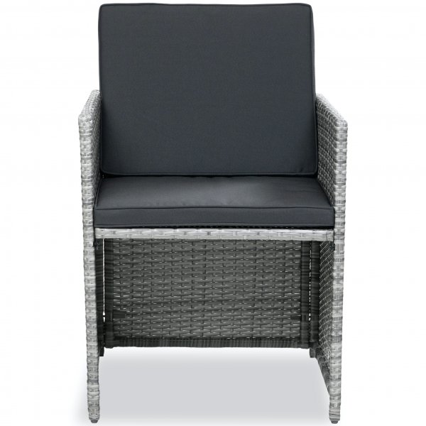 Utendørs spisegruppe | 10 sitteplasser | Grå | Kunstrotting Utendørs spisegruppe | 10 sitteplasser | Grå | Kunstrotting