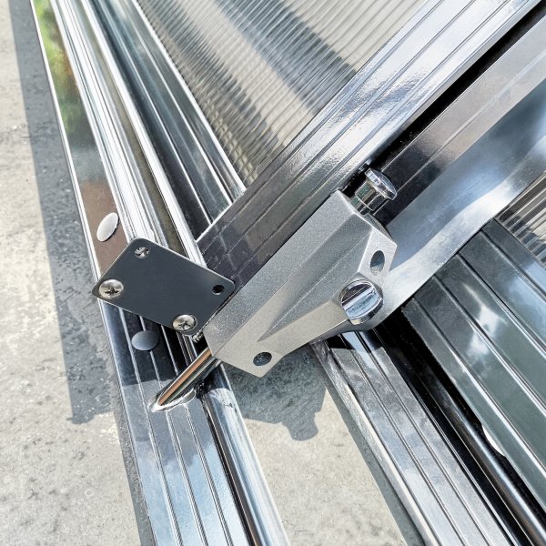 Bassengtak 3x6m med sidedør | Solid polykarbonat 4mm | Aluminium Bassengtak 3x6m med sidedør | Solid polykarbonat 4mm | Aluminium