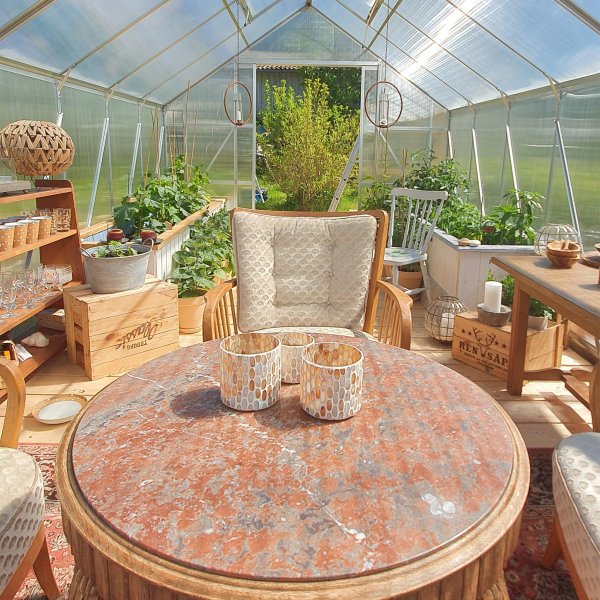 Drivhus 18m Premium | Ekstra hy dyrkingshyde | 6mm kanal plast