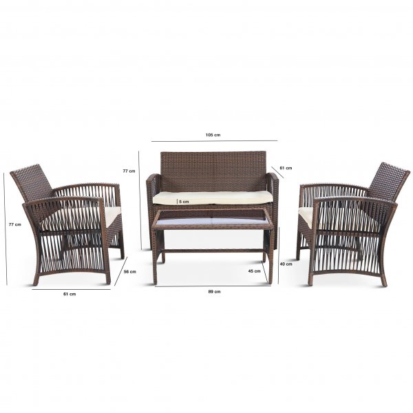 Luksuriøs sofagruppe for balkongen | Lyfco Dalsjö Luksuriøs sofagruppe for balkongen | Lyfco Dalsjö