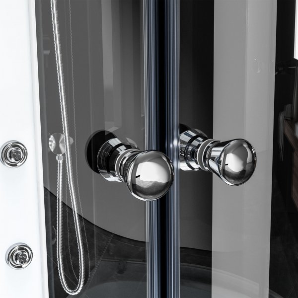 Luksuriøs komplett dusjkabinett | Ryggmassasje og badekar Luksuriøs komplett dusjkabinett | Ryggmassasje og badekar