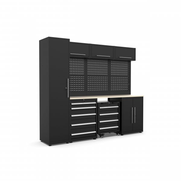 Komplett garasjeinnredning - Svart Komplett garasjeinnredning - Svart