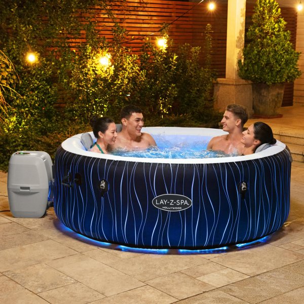 Oppbl�sbart spabad 4�6 personer | Lay-Z-Spa Hollywood AirJet | Bestway