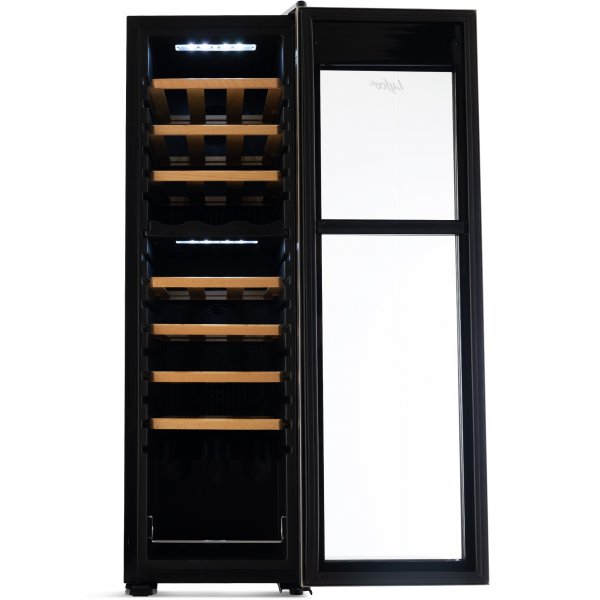 Vinkjøler 2 temperatursoner | 27 flasker | Stillegående | 35cm bred Vinkjøler 2 temperatursoner | 27 flasker | Stillegående | 35cm bred