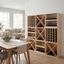 Vinboks i tre | Vinstand for 24 flasker | Naturlig furu | Stabil og modulær vinlagring Vinboks i tre | Vinstand for 24 flasker | Naturlig furu | Stabil og modulær vinlagring