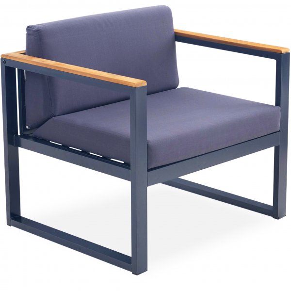 Stilren loungesett i oljet akasie - Dalar