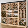 Modul�r Rutnette Vinreol i Tre | Effektiv Lagring for 24 Flasker | 60x60x30 cm
