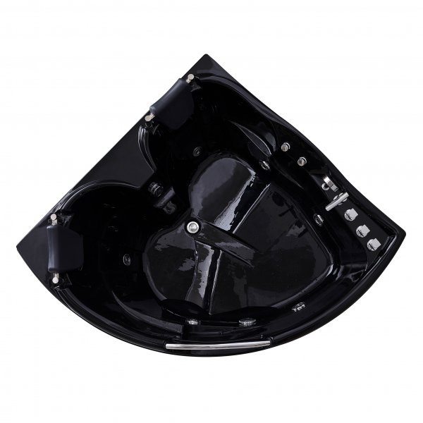 Boblebadekar hj�rne for 2 personer 150x150 cm | BK-005 | Svart