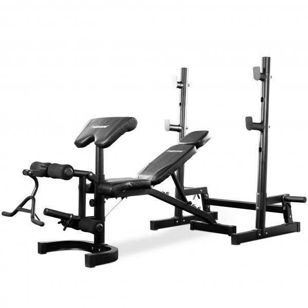 Justerbar treningsbenk | Benkpress, benspark, leg curl og biceps curl