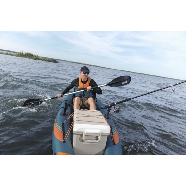 Fiskekajakk HydroForce Angler Elite 380x99 cm | Fish ruler, ripstop, komplett sett, Bestway 65197 Fiskekajakk HydroForce Angler Elite 380x99 cm | Fish ruler, ripstop, komplett sett, Bestway 65197