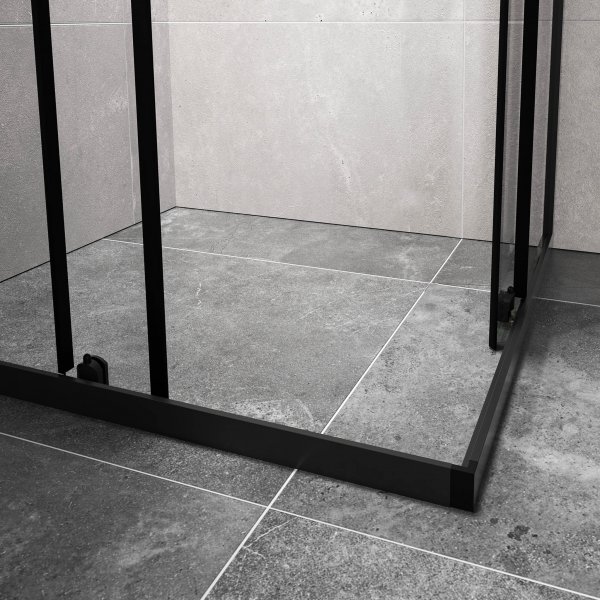 Dusjhjørne med skyvedører | 6mm sikkerhetsglass | Moderne design Dusjhjørne med skyvedører | 6mm sikkerhetsglass | Moderne design