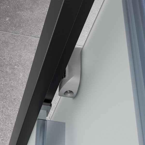 Komplett dusjkabinett med regndusj | Svart Komplett dusjkabinett med regndusj | Svart