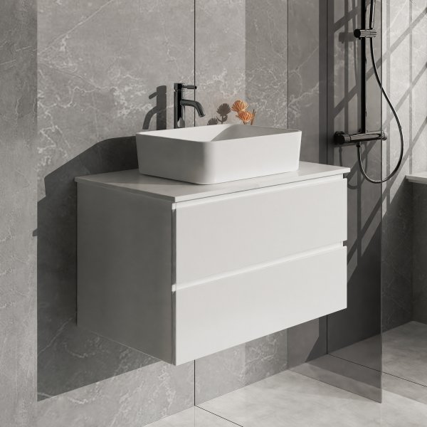 Servantskap | Med vask | Nimbus hvit