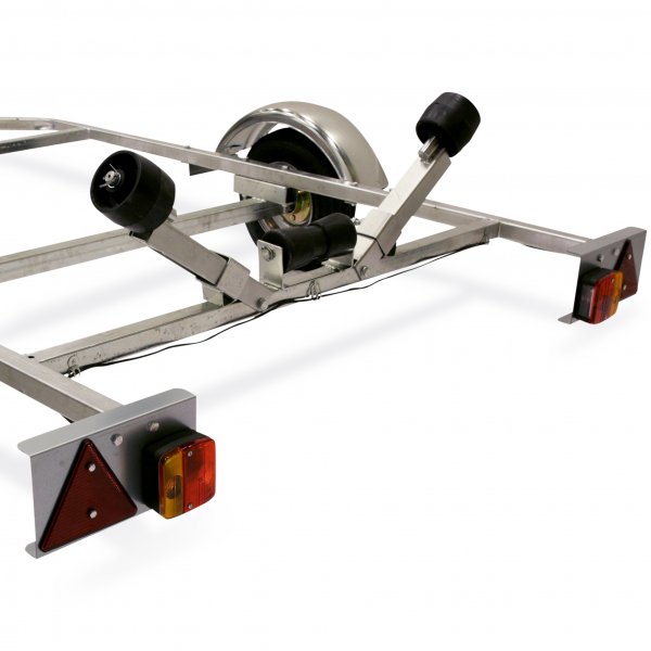 Båttilhenger med vinsj | Maksimal belastning 600 kg | 433x168cm Båttilhenger med vinsj | Maksimal belastning 600 kg | 433x168cm