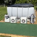 Kundebilde Bassengvarmepumpe 3kW for overjordisk basseng | Splash - Hvit: Bra produkt til meget bra...
