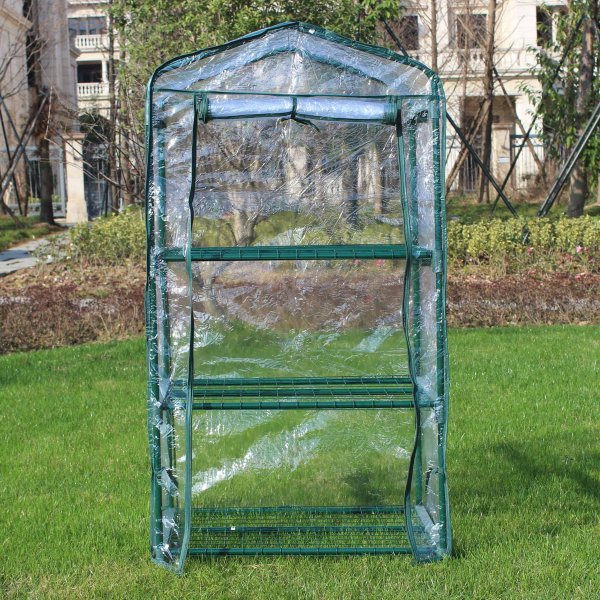 Minidrivhus 0,3m² | Stålramme med plastdeksel Minidrivhus 0,3m² | Stålramme med plastdeksel