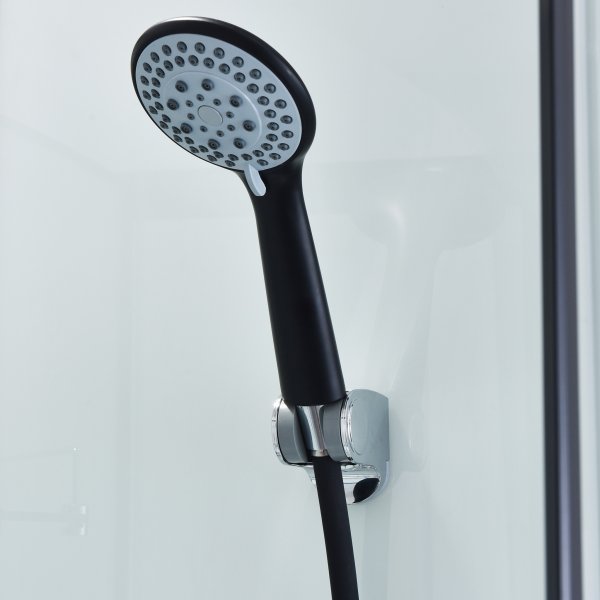 Moderne dusjkabinett med flere spraymoduser | Svart Moderne dusjkabinett med flere spraymoduser | Svart