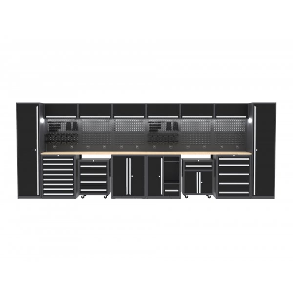 Verksted og garasje | Komplett oppbevaringssystem i st�l | Skuffeskap, overskap & verkt�yvogner