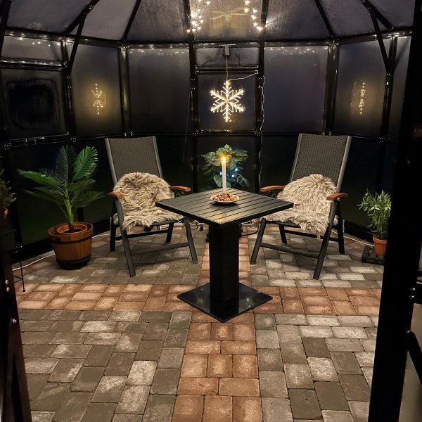 Orangeri og lysthus 12,6 m² | Sekskantet drivhus | 4 mm sikkerhetsglass Orangeri og lysthus 12,6 m² | Sekskantet drivhus | 4 mm sikkerhetsglass