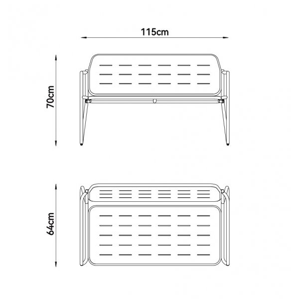 Loungesett i stål | Svart loungesett med bord | Stol | Benk | Isac Loungesett i stål | Svart loungesett med bord | Stol | Benk | Isac
