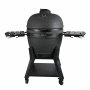 Kamado-grill �68 cm | Keramisk grill i matt svart med presisjonstermometer