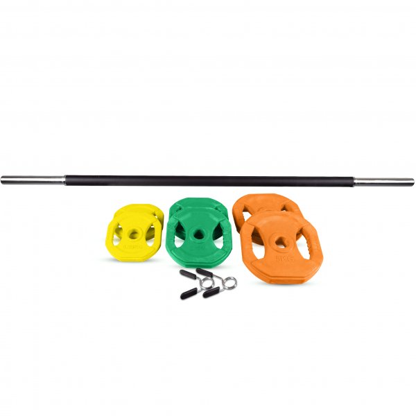 Aerobic Pump stang | Sett med 20 kg vekter | For hjemmetrening Aerobic Pump stang | Sett med 20 kg vekter | For hjemmetrening