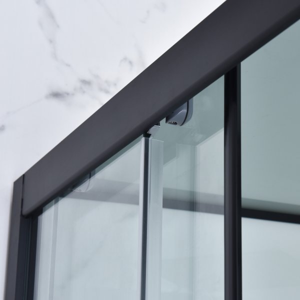 Moderne dusjkabinett med flere spraymoduser | Svart Moderne dusjkabinett med flere spraymoduser | Svart