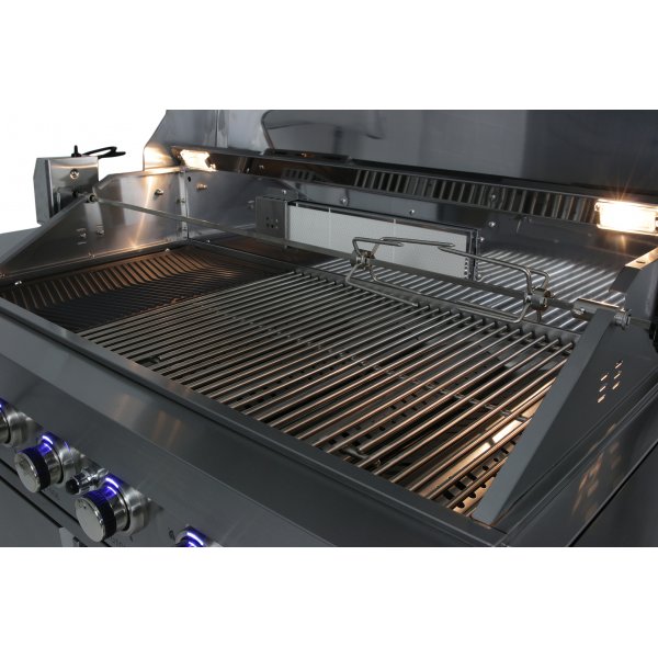 Stor rustfri gassgrill/utekjkken med varmluftsfunksjon | New Orleans