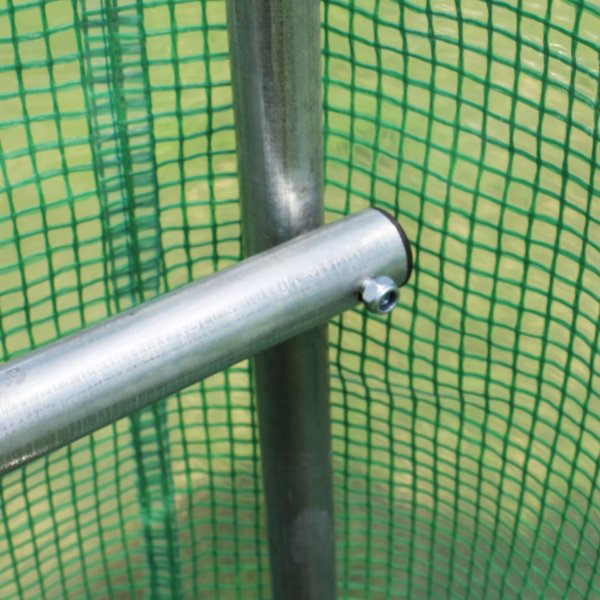 Tunneldrivhus 9m� | St�lramme med PE plastdeksel